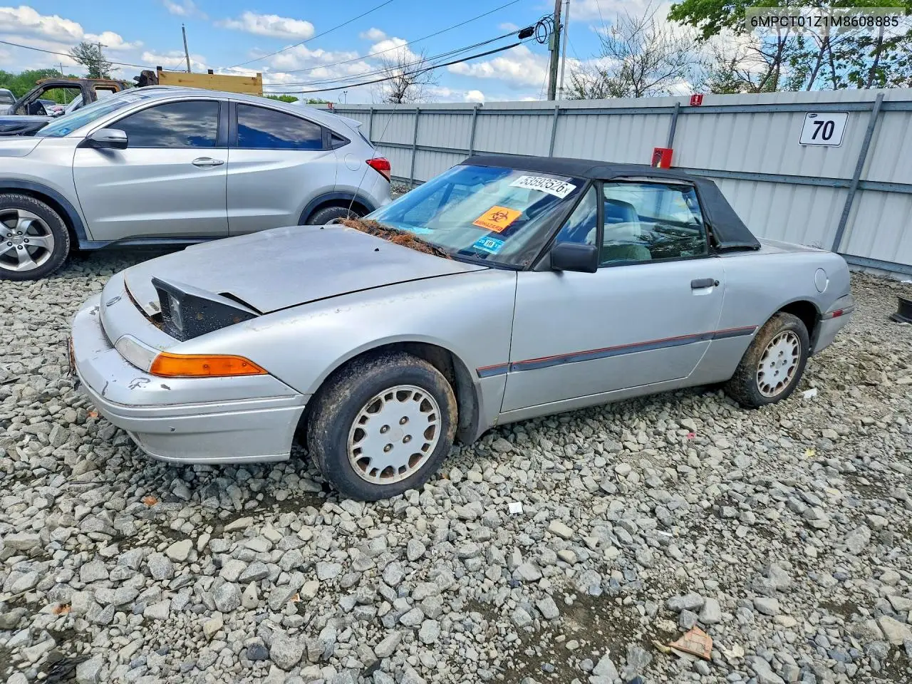 1991 Mercury Capri VIN: 6MPCT01Z1M8608885 Lot: 53593526