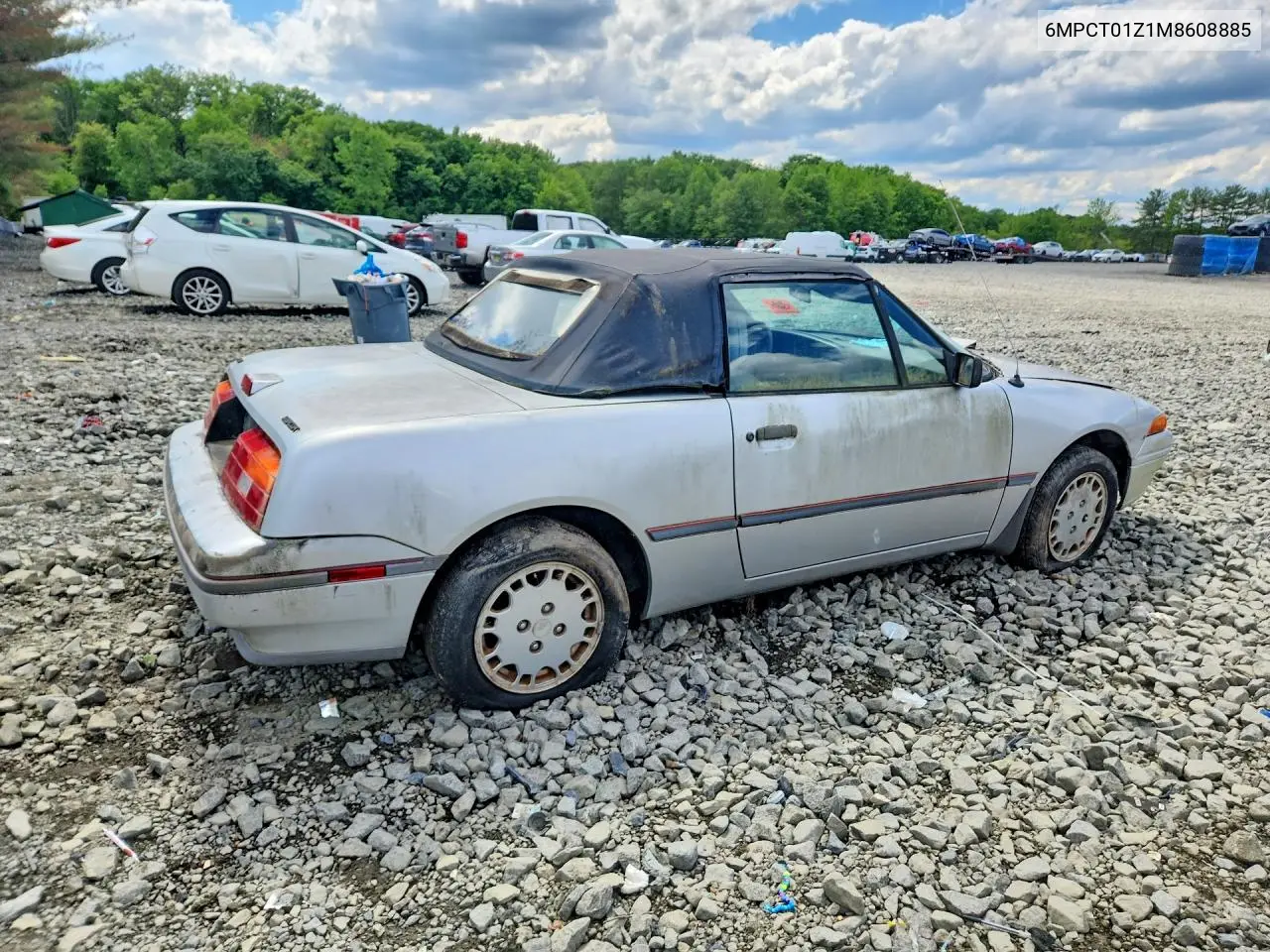 1991 Mercury Capri VIN: 6MPCT01Z1M8608885 Lot: 53593526