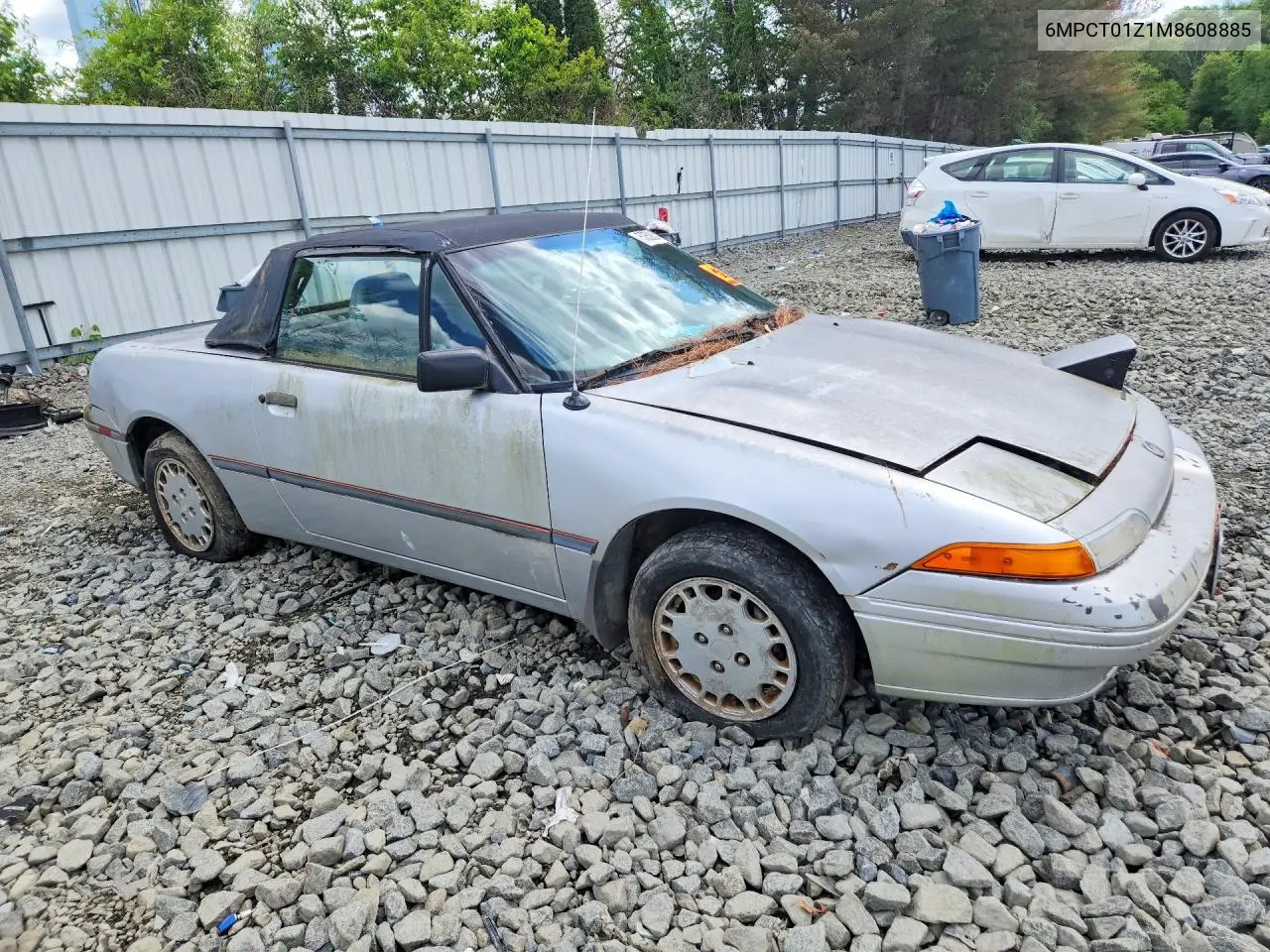 1991 Mercury Capri VIN: 6MPCT01Z1M8608885 Lot: 53593526