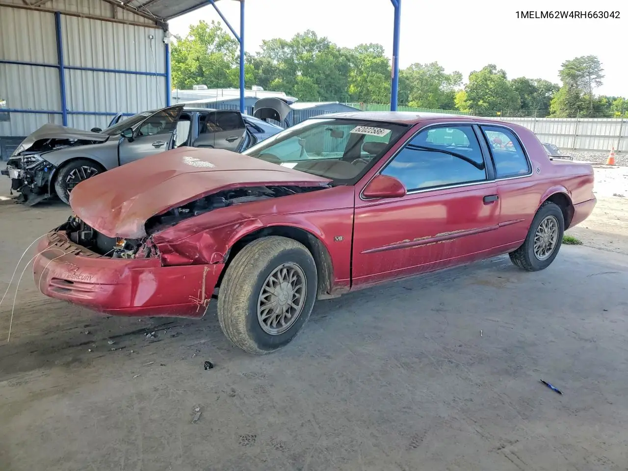 1994 Mercury Cougar Xr7 VIN: 1MELM62W4RH663042 Lot: 62022586