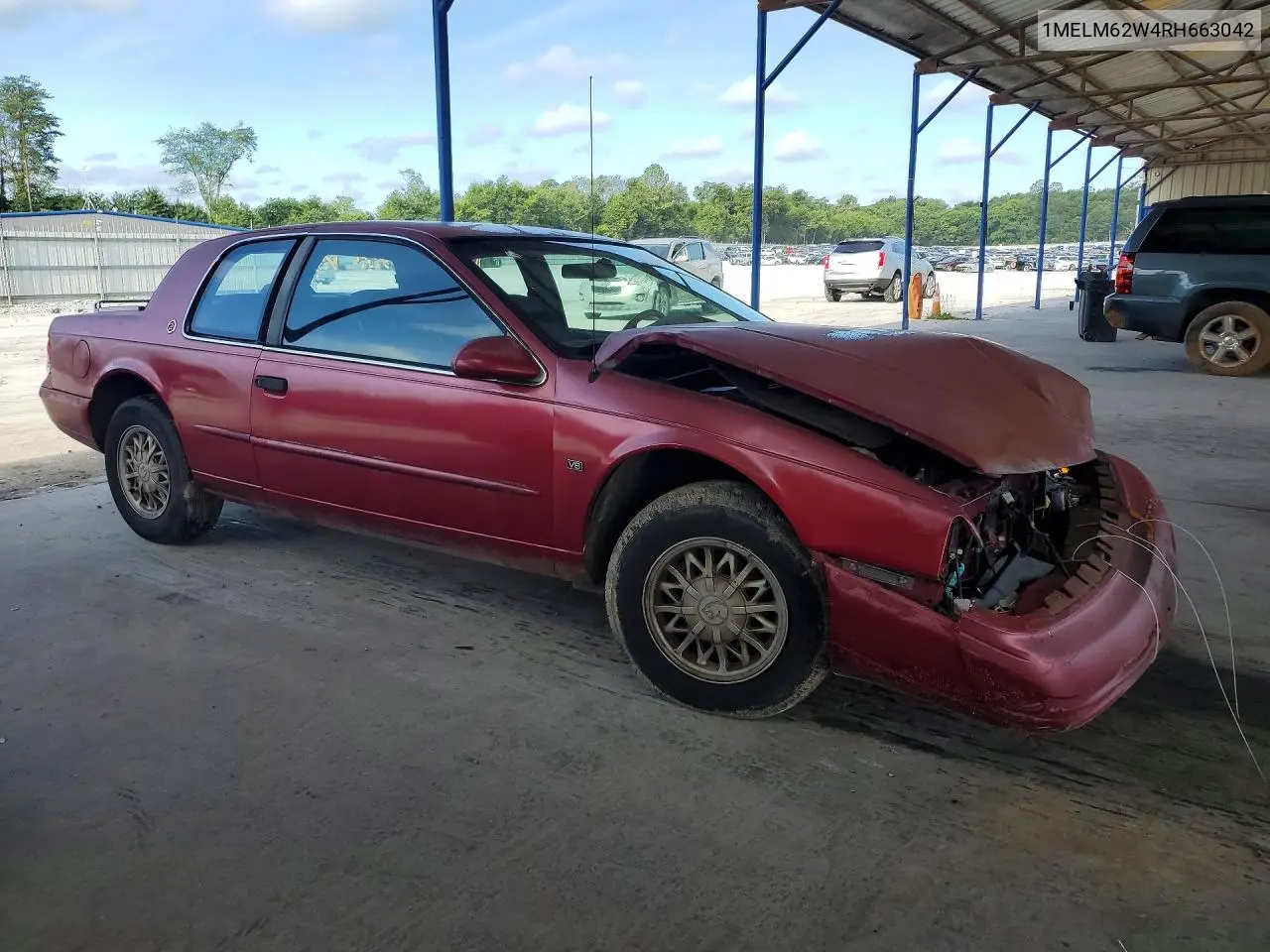 1994 Mercury Cougar Xr7 VIN: 1MELM62W4RH663042 Lot: 62022586