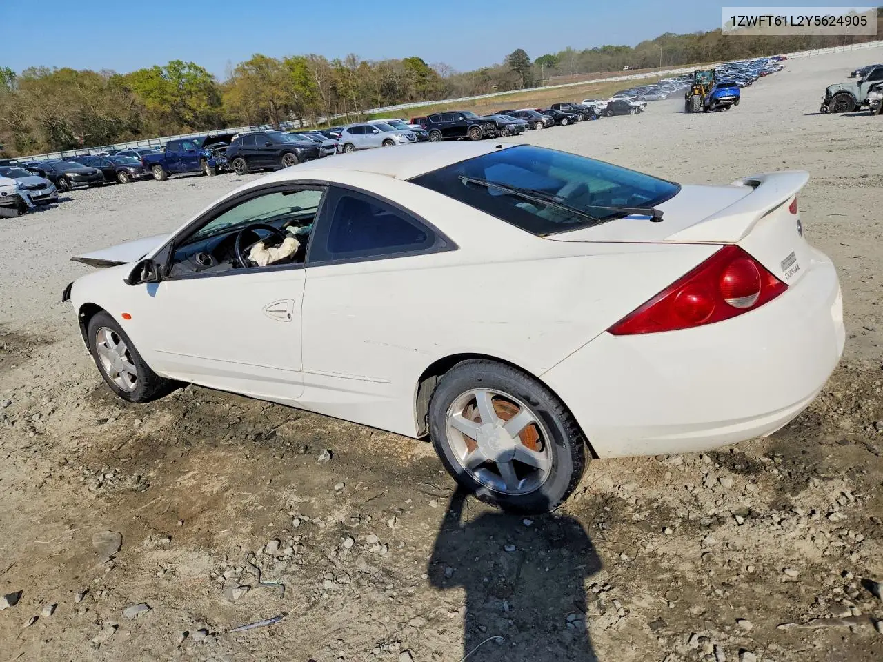 2000 Mercury Cougar V6 VIN: 1ZWFT61L2Y5624905 Lot: 46383806