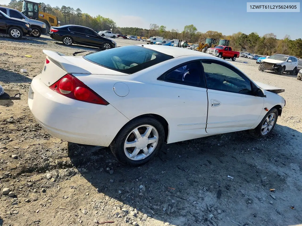 2000 Mercury Cougar V6 VIN: 1ZWFT61L2Y5624905 Lot: 46383806
