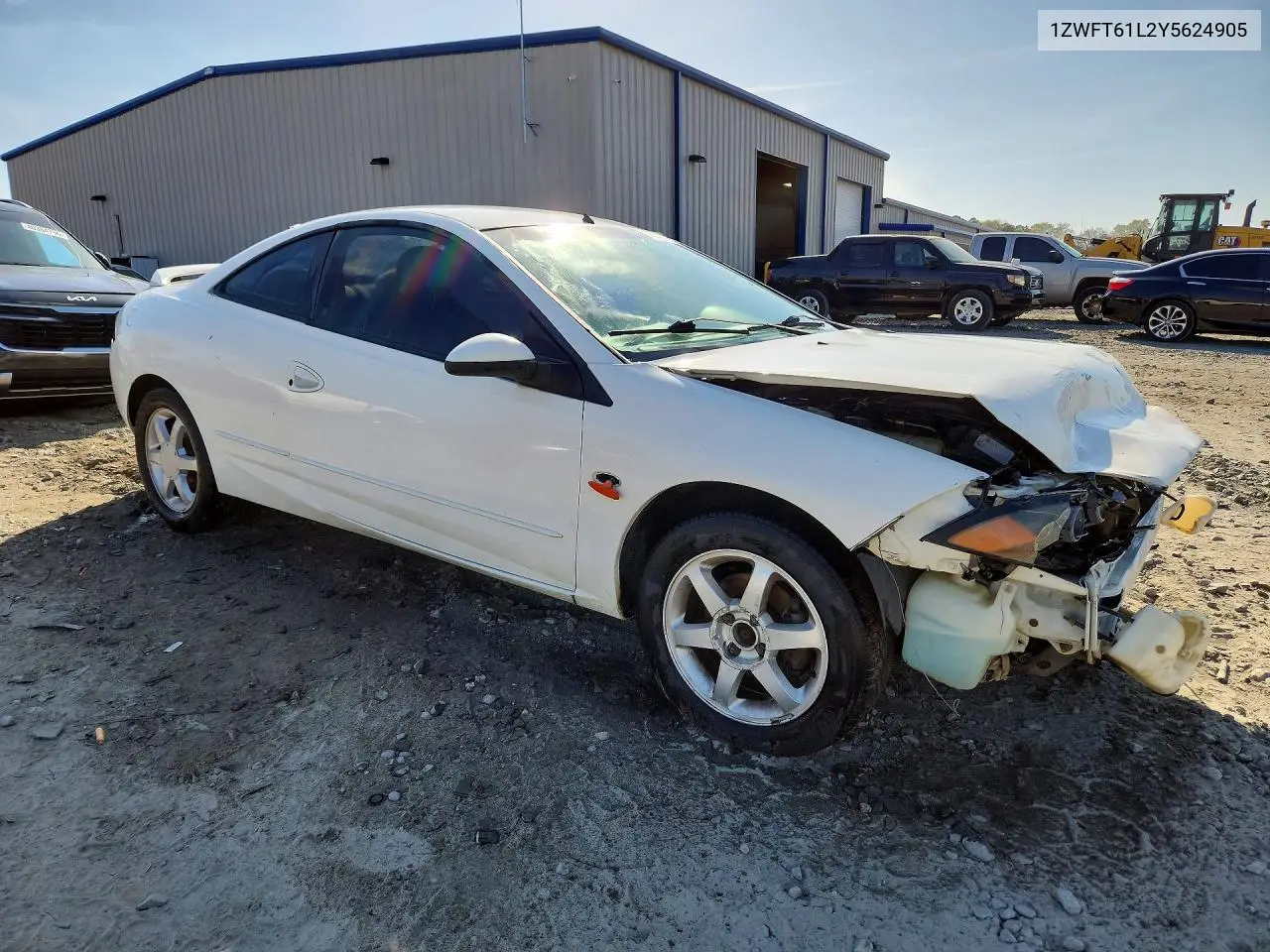 2000 Mercury Cougar V6 VIN: 1ZWFT61L2Y5624905 Lot: 46383806