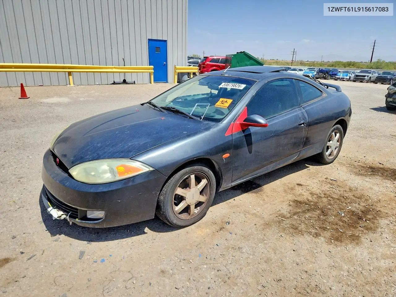 2001 Mercury Cougar V6 VIN: 1ZWFT61L915617083 Lot: 59679826