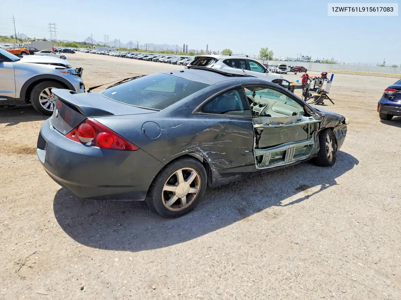 2001 Mercury Cougar V6 VIN: 1ZWFT61L915617083 Lot: 59679826