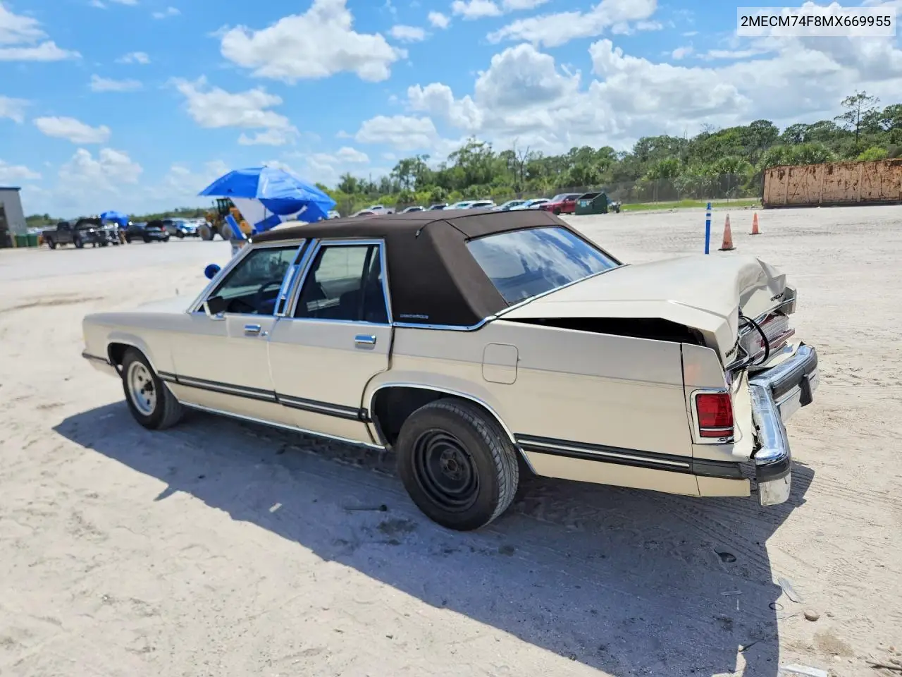 1991 Mercury Grand Marquis Gs VIN: 2MECM74F8MX669955 Lot: 54451806