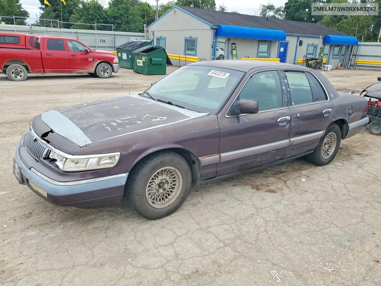1994 Mercury Grand Marquis Ls VIN: 2MELM75W0RX683242 Lot: 58433376
