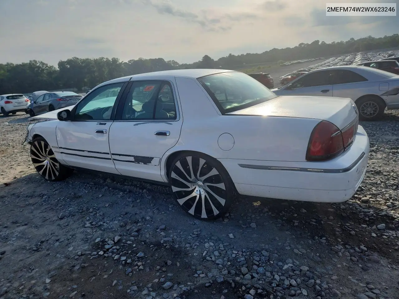 1998 Mercury Grand Marquis Gs VIN: 2MEFM74W2WX623246 Lot: 59159076