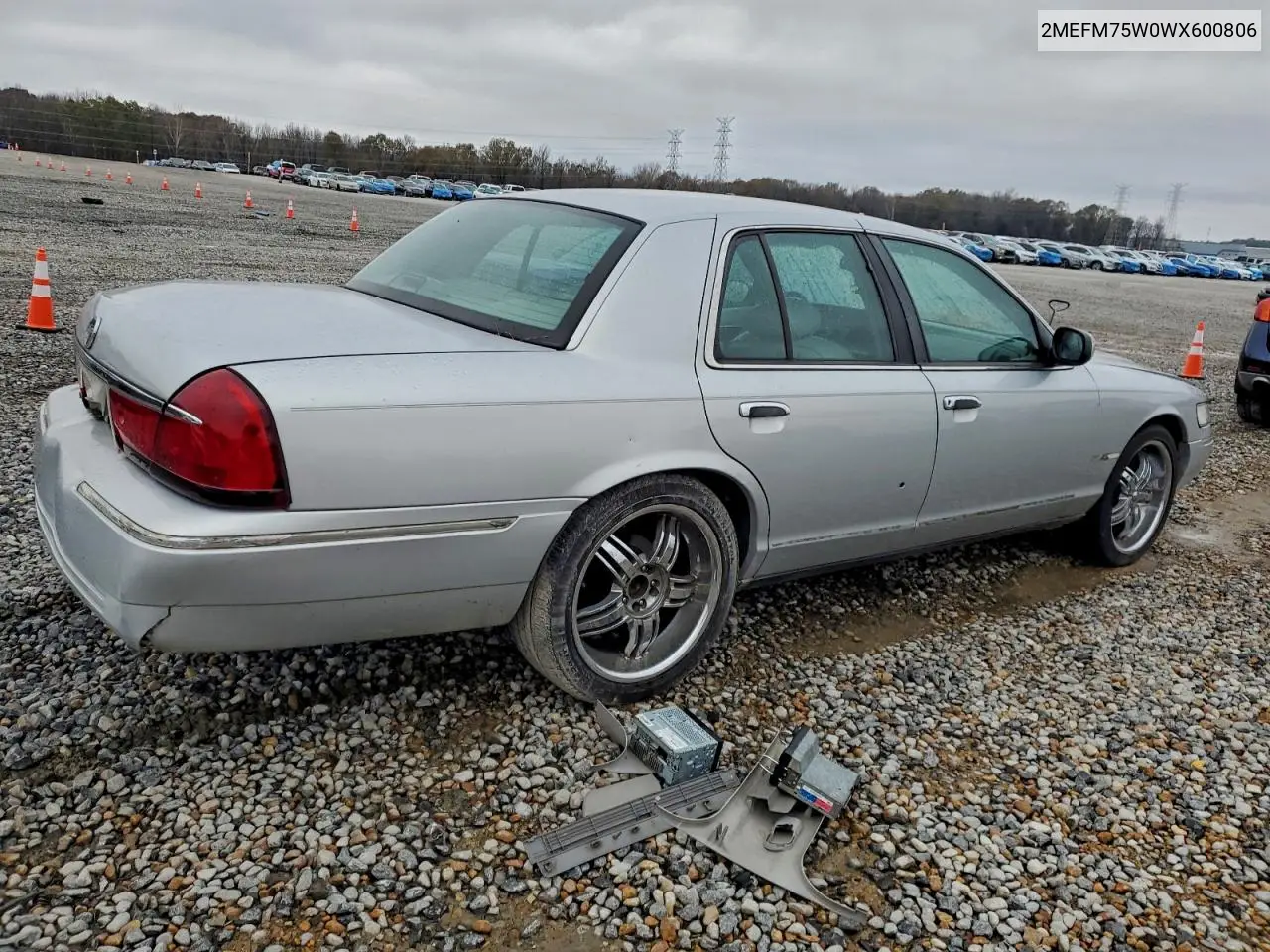 2MEFM75W0WX600806 1998 Mercury Grand Marquis Ls