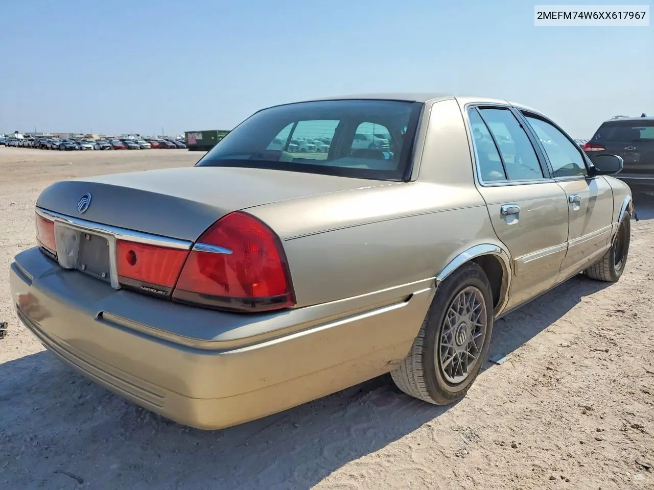1999 Mercury Grand Marquis Gs VIN: 2MEFM74W6XX617967 Lot: 59742346