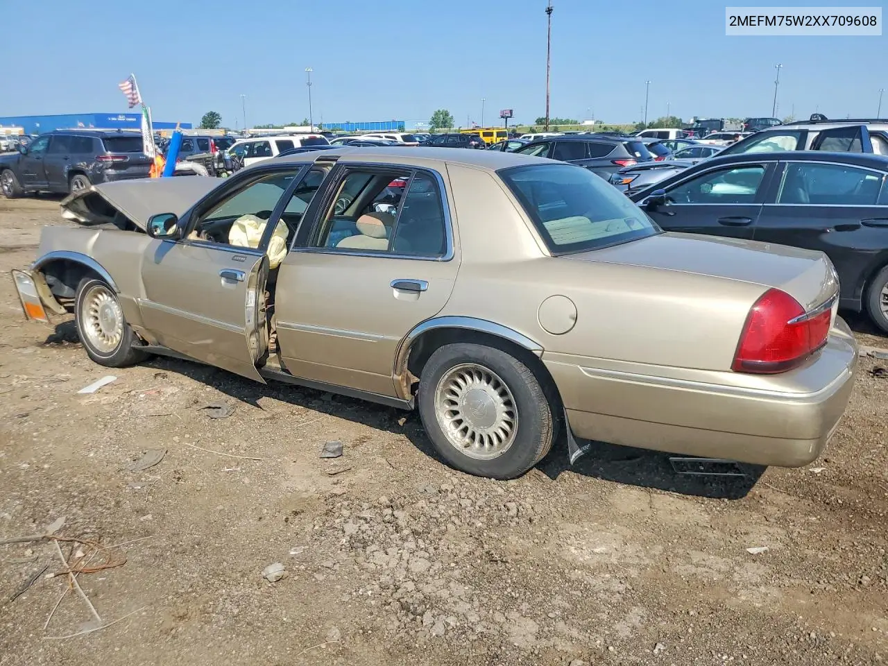 1999 Mercury Grand Marquis Ls VIN: 2MEFM75W2XX709608 Lot: 59970246