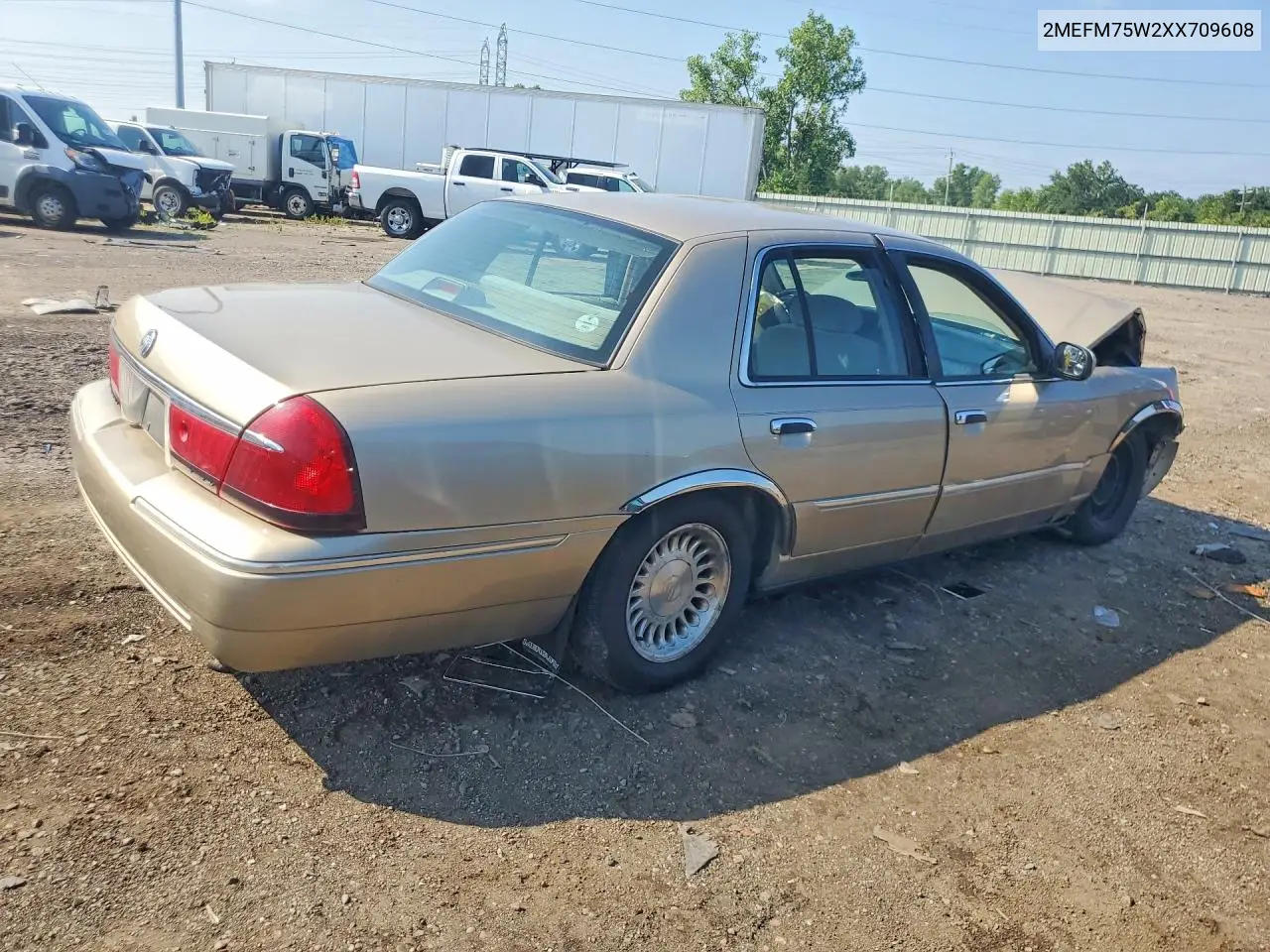 1999 Mercury Grand Marquis Ls VIN: 2MEFM75W2XX709608 Lot: 59970246