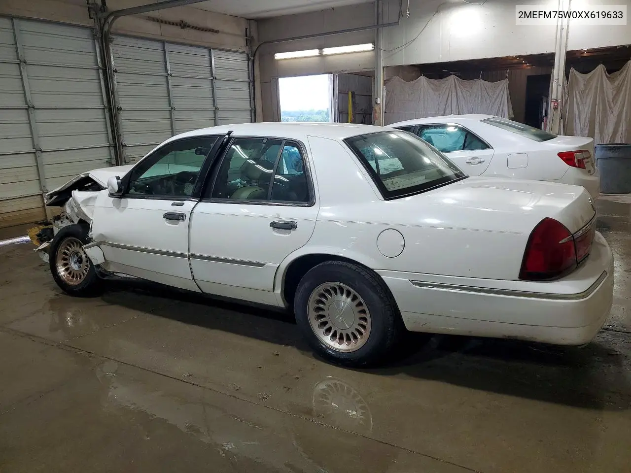 1999 Mercury Grand Marquis Ls VIN: 2MEFM75W0XX619633 Lot: 60669386