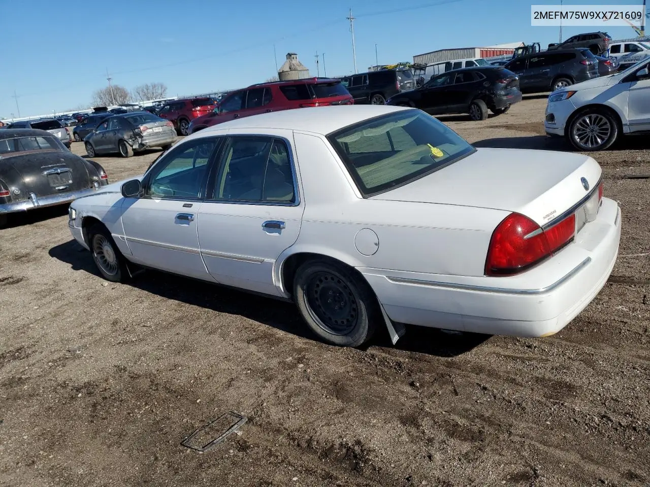 2MEFM75W9XX721609 1999 Mercury Grand Marquis