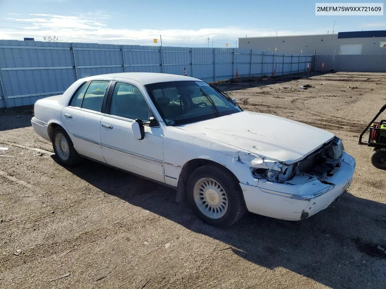 2MEFM75W9XX721609 1999 Mercury Grand Marquis