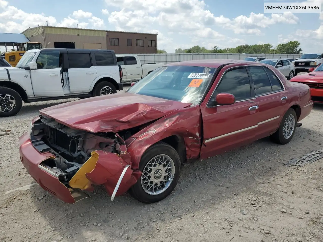 2MEFM74W1XX603586 1999 Mercury Grand Marquis Gs