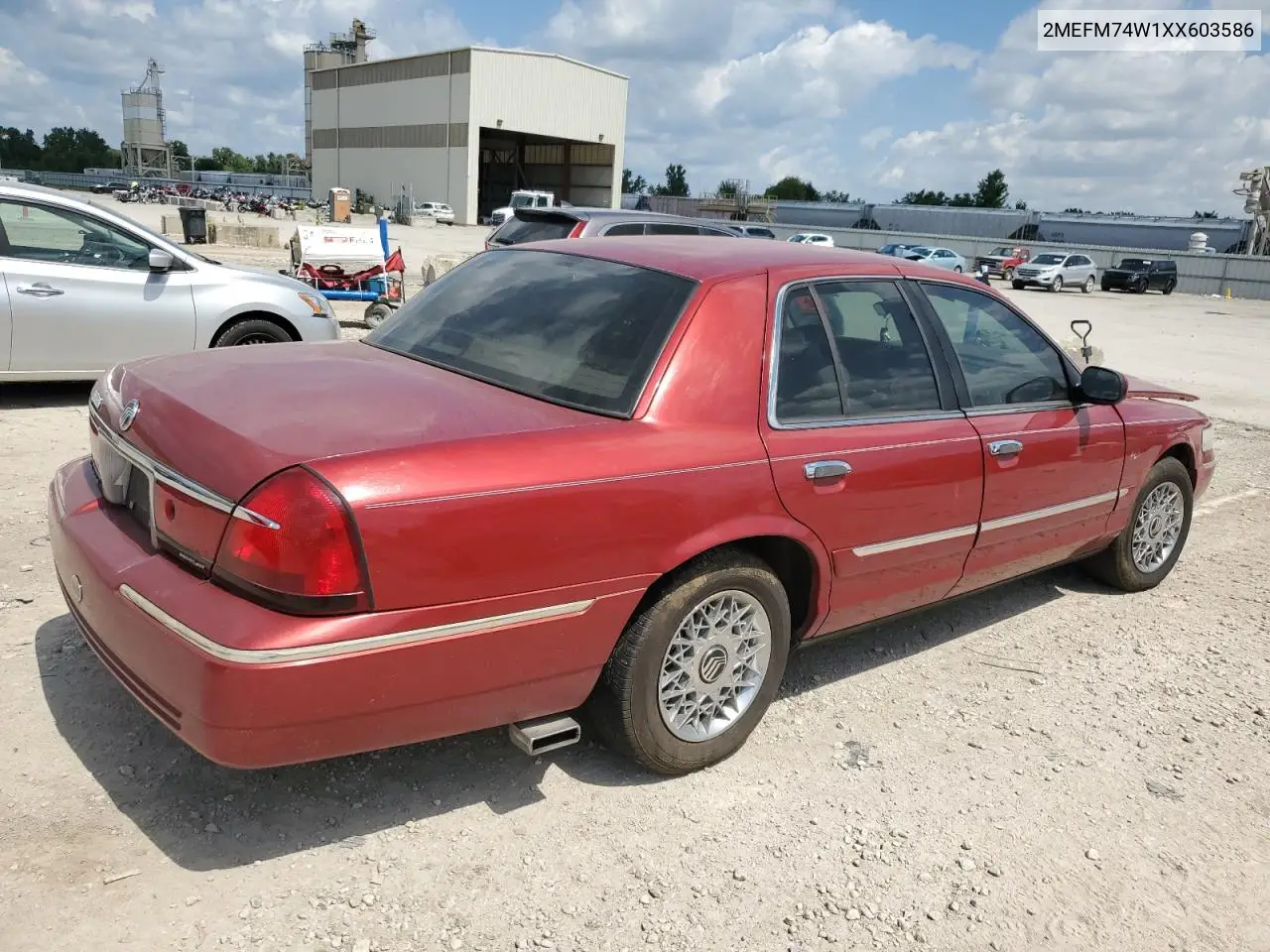 2MEFM74W1XX603586 1999 Mercury Grand Marquis Gs