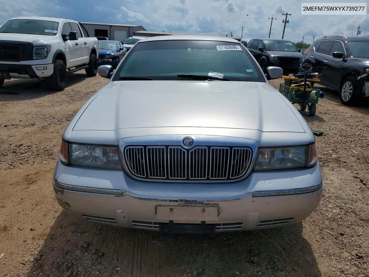 2000 Mercury Grand Marquis Ls VIN: 2MEFM75WXYX739277 Lot: 47103696
