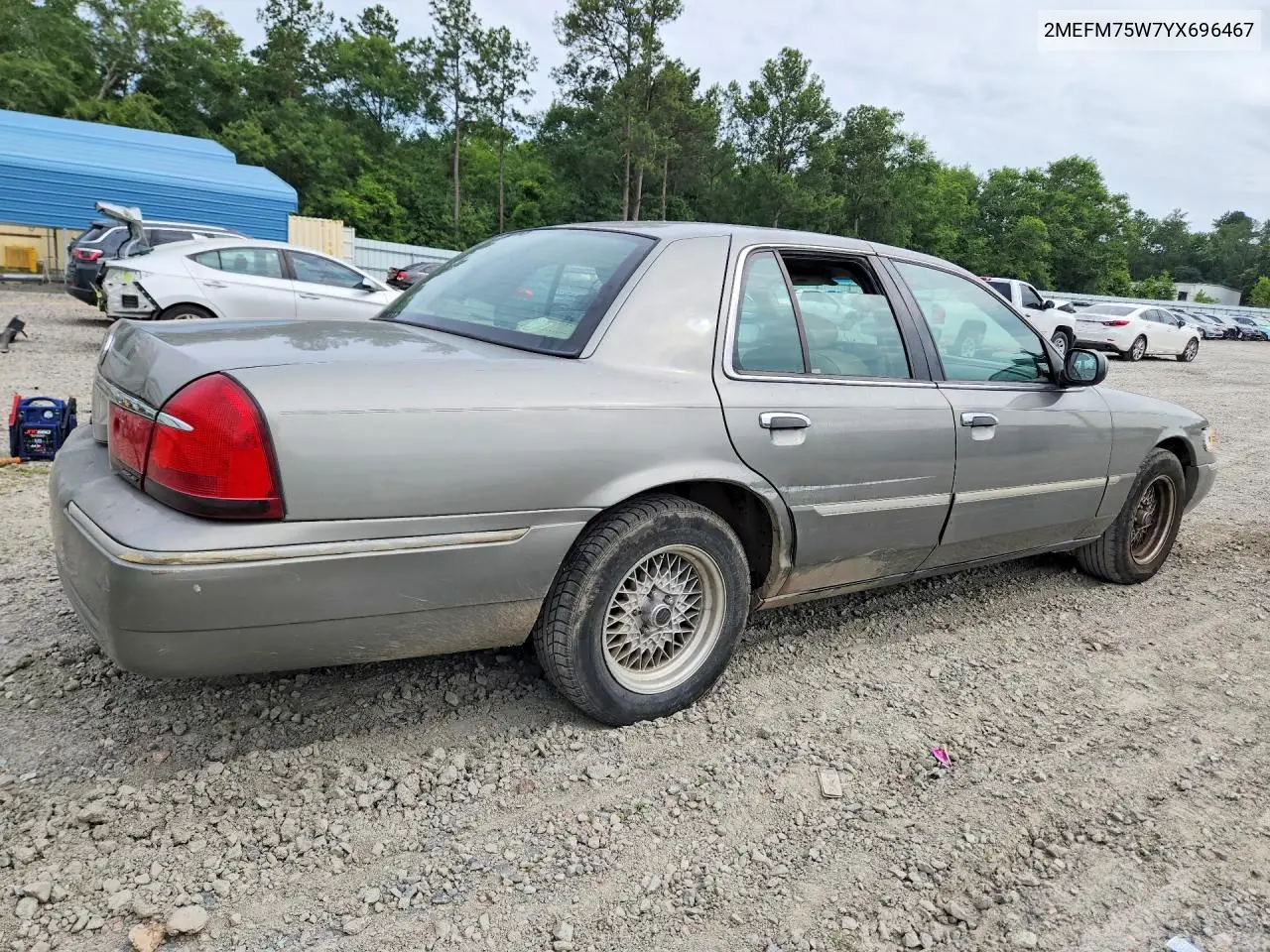 2000 Mercury Grand Marquis Ls VIN: 2MEFM75W7YX696467 Lot: 55859166