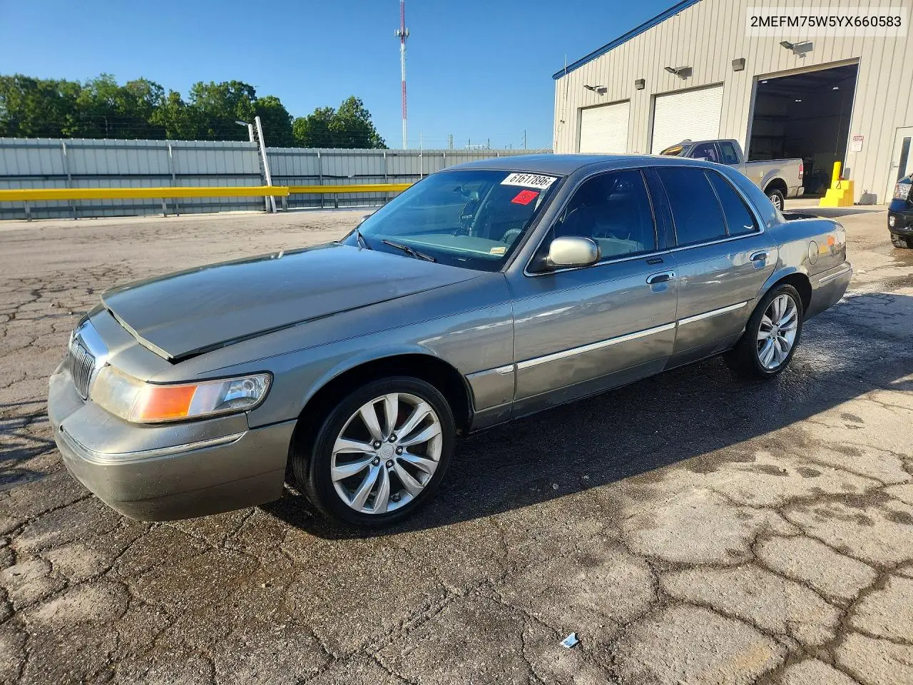 2000 Mercury Grand Marquis Ls VIN: 2MEFM75W5YX660583 Lot: 61617896