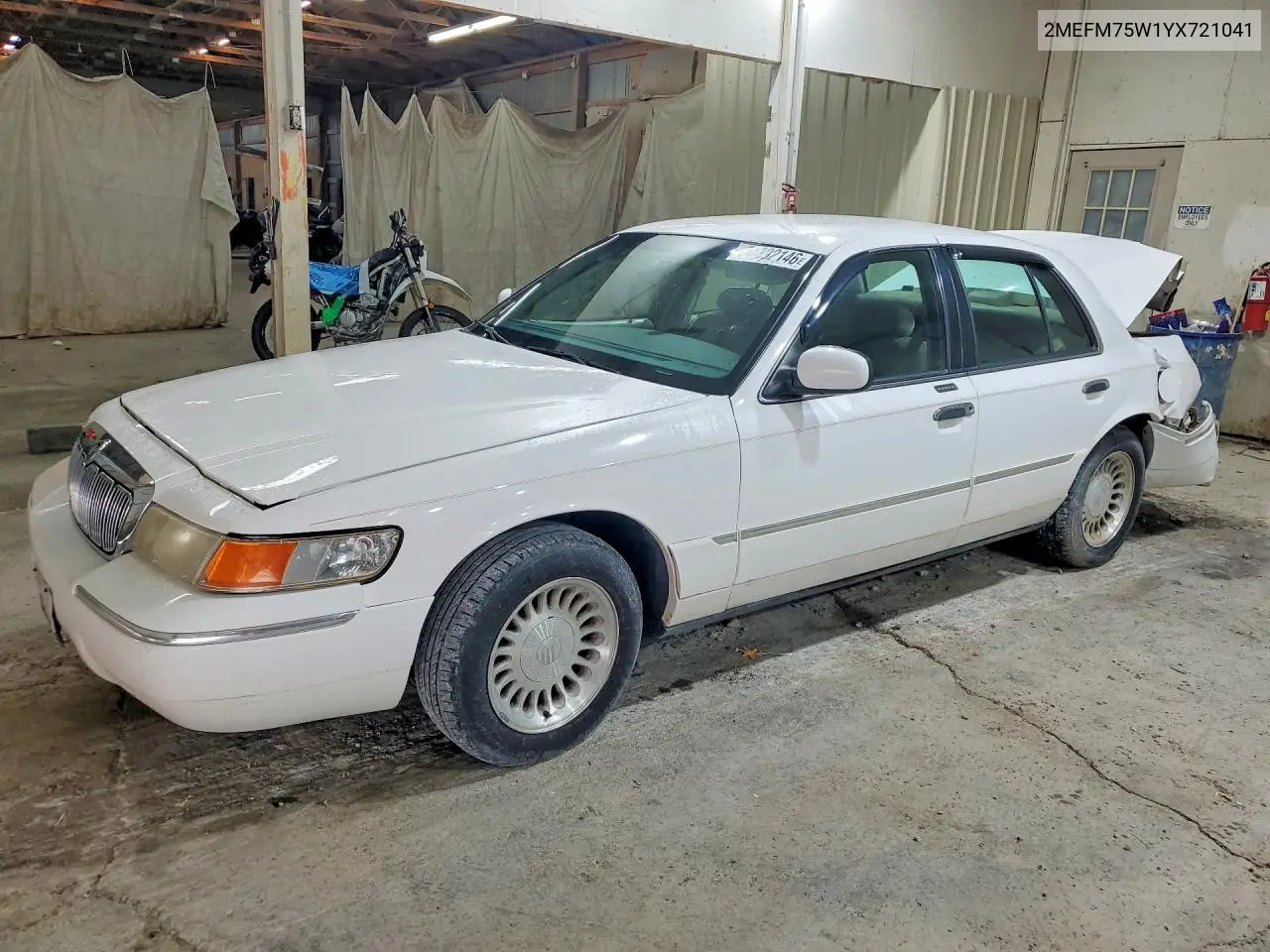 2000 Mercury Grand Marquis Ls VIN: 2MEFM75W1YX721041 Lot: 61892146