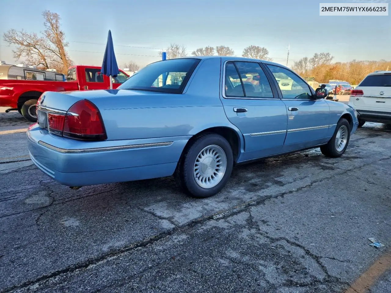 2MEFM75W1YX666235 2000 Mercury Grand Marquis Ls