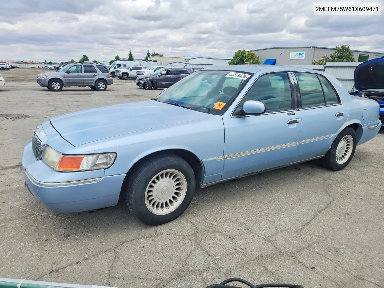 2001 Mercury Grand Marquis Ls VIN: 2MEFM75W61X609471 Lot: 55619436