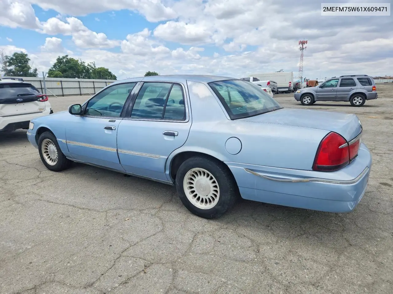2001 Mercury Grand Marquis Ls VIN: 2MEFM75W61X609471 Lot: 55619436