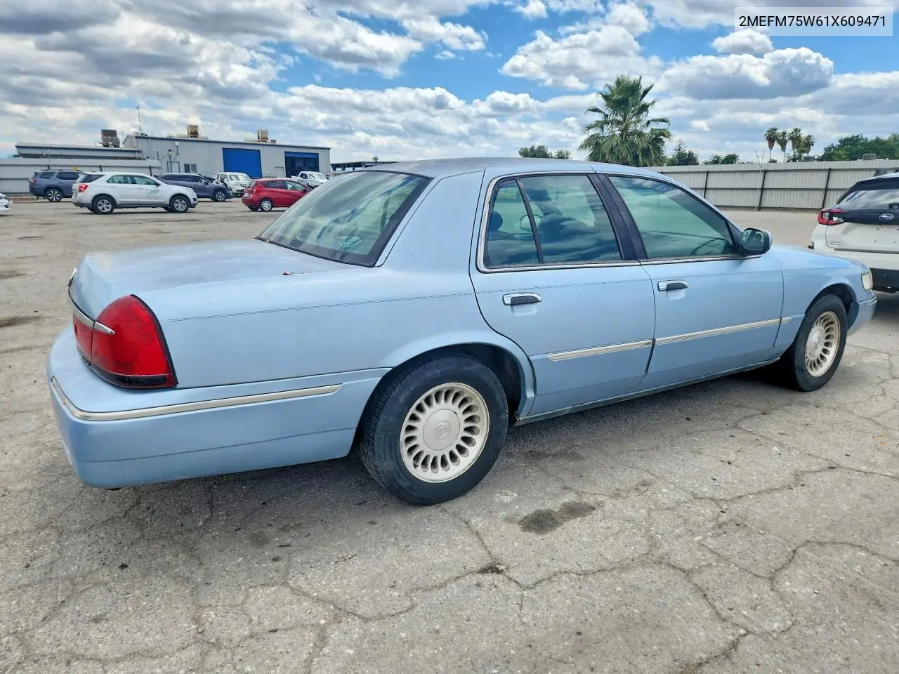 2001 Mercury Grand Marquis Ls VIN: 2MEFM75W61X609471 Lot: 55619436