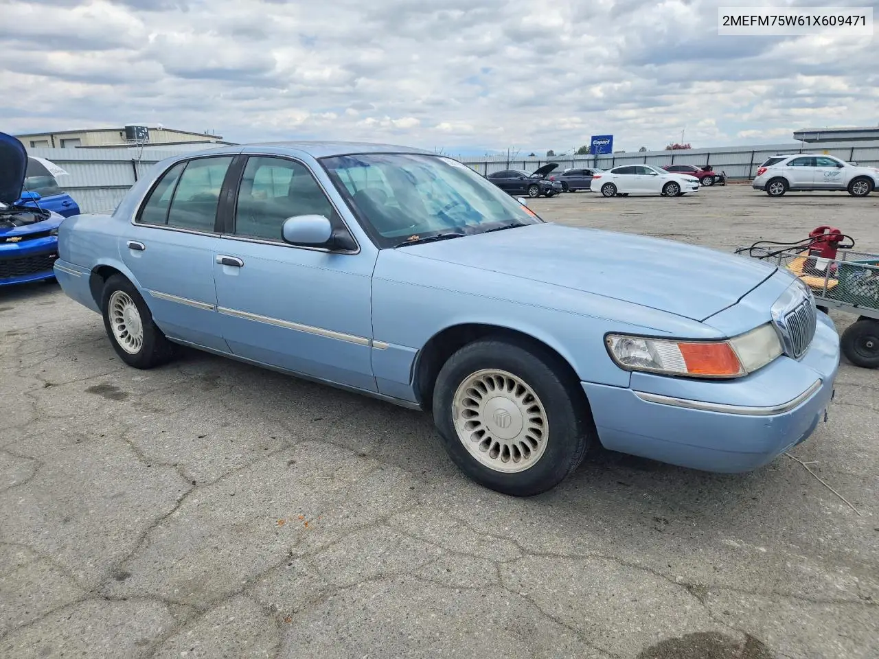 2001 Mercury Grand Marquis Ls VIN: 2MEFM75W61X609471 Lot: 55619436