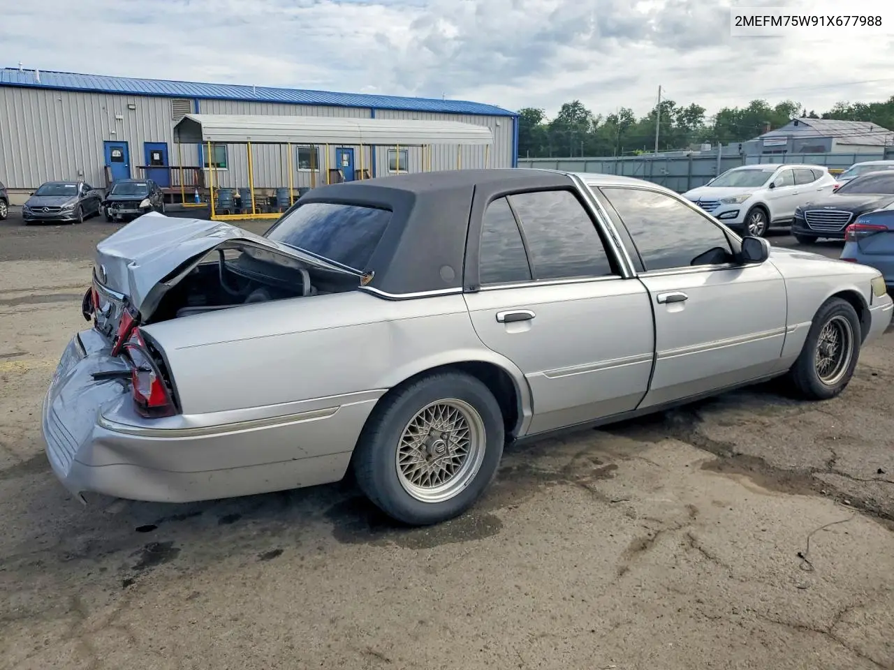 2001 Mercury Grand Marquis Ls VIN: 2MEFM75W91X677988 Lot: 56995676