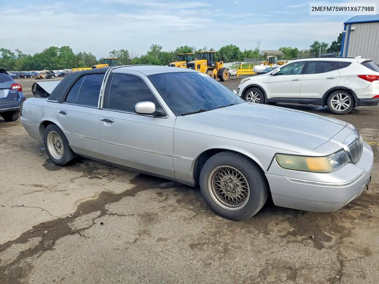 2001 Mercury Grand Marquis Ls VIN: 2MEFM75W91X677988 Lot: 56995676