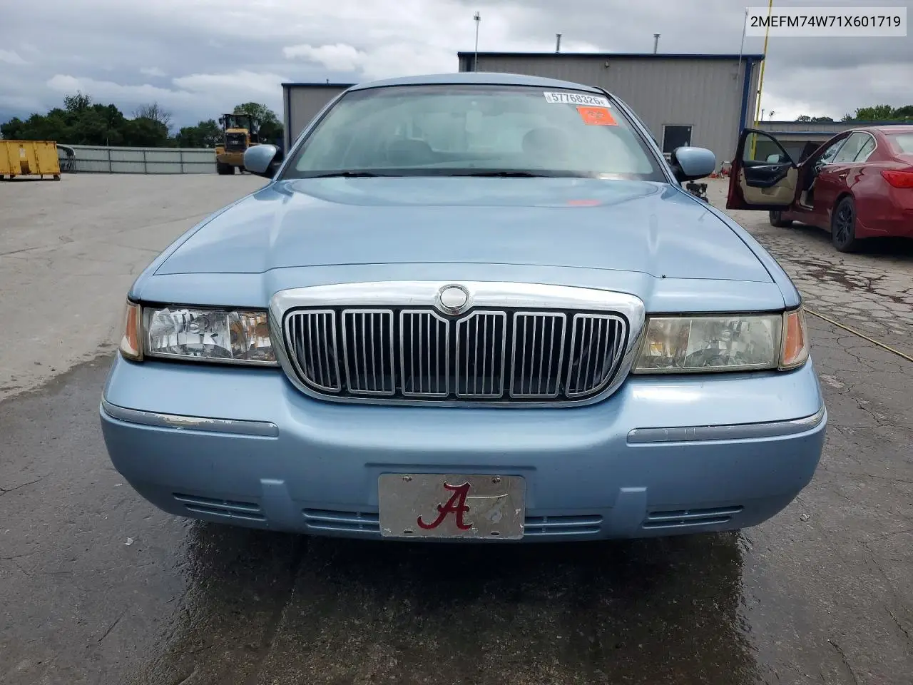 2001 Mercury Grand Marquis Gs VIN: 2MEFM74W71X601719 Lot: 57768326