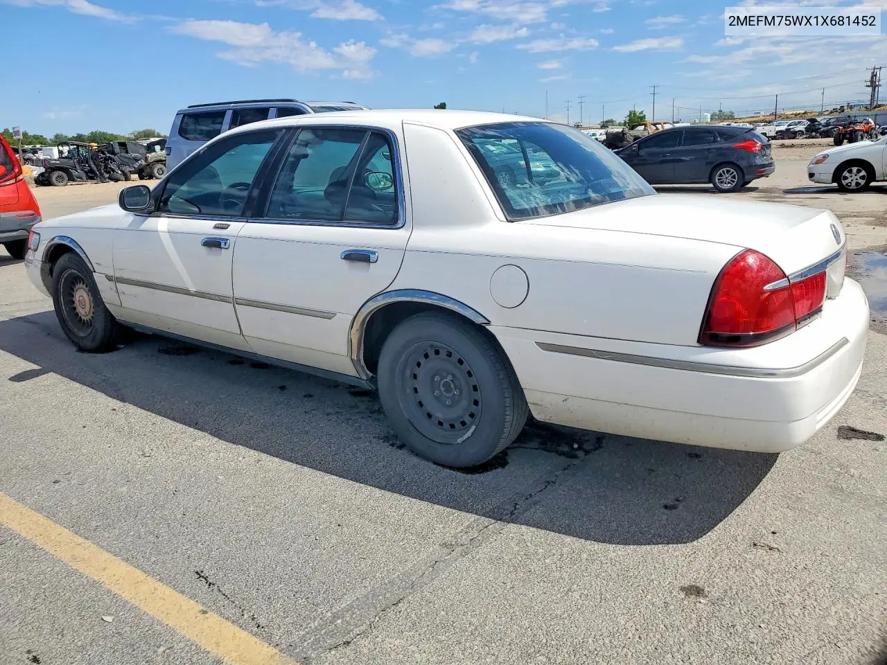 2001 Mercury Grand Marquis Ls VIN: 2MEFM75WX1X681452 Lot: 59152826