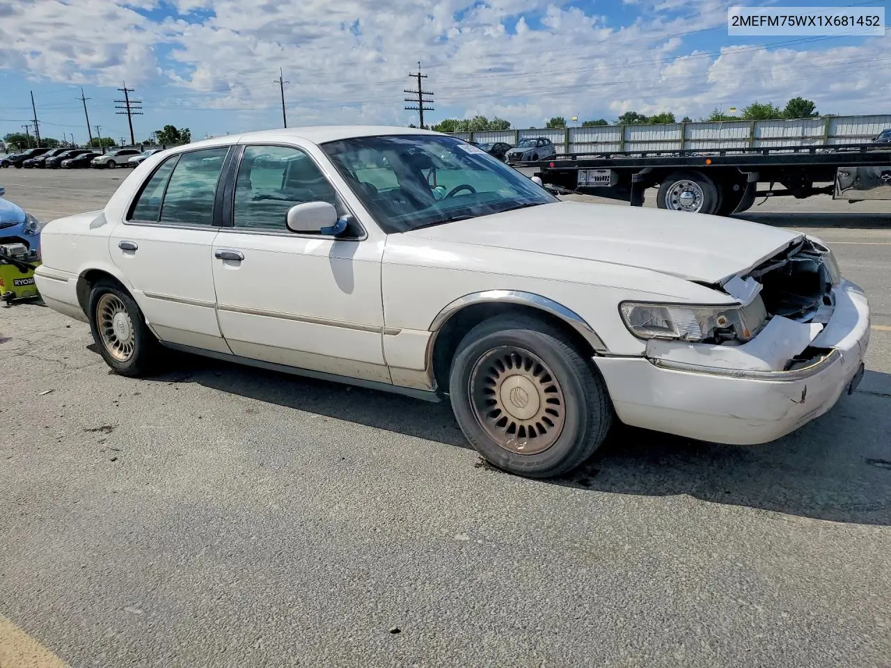 2001 Mercury Grand Marquis Ls VIN: 2MEFM75WX1X681452 Lot: 59152826