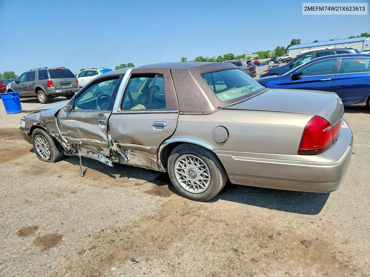 2001 Mercury Grand Marquis Gs VIN: 2MEFM74W21X623613 Lot: 59222426