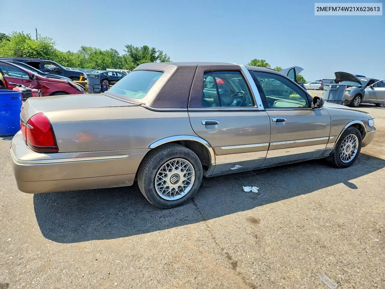 2001 Mercury Grand Marquis Gs VIN: 2MEFM74W21X623613 Lot: 59222426
