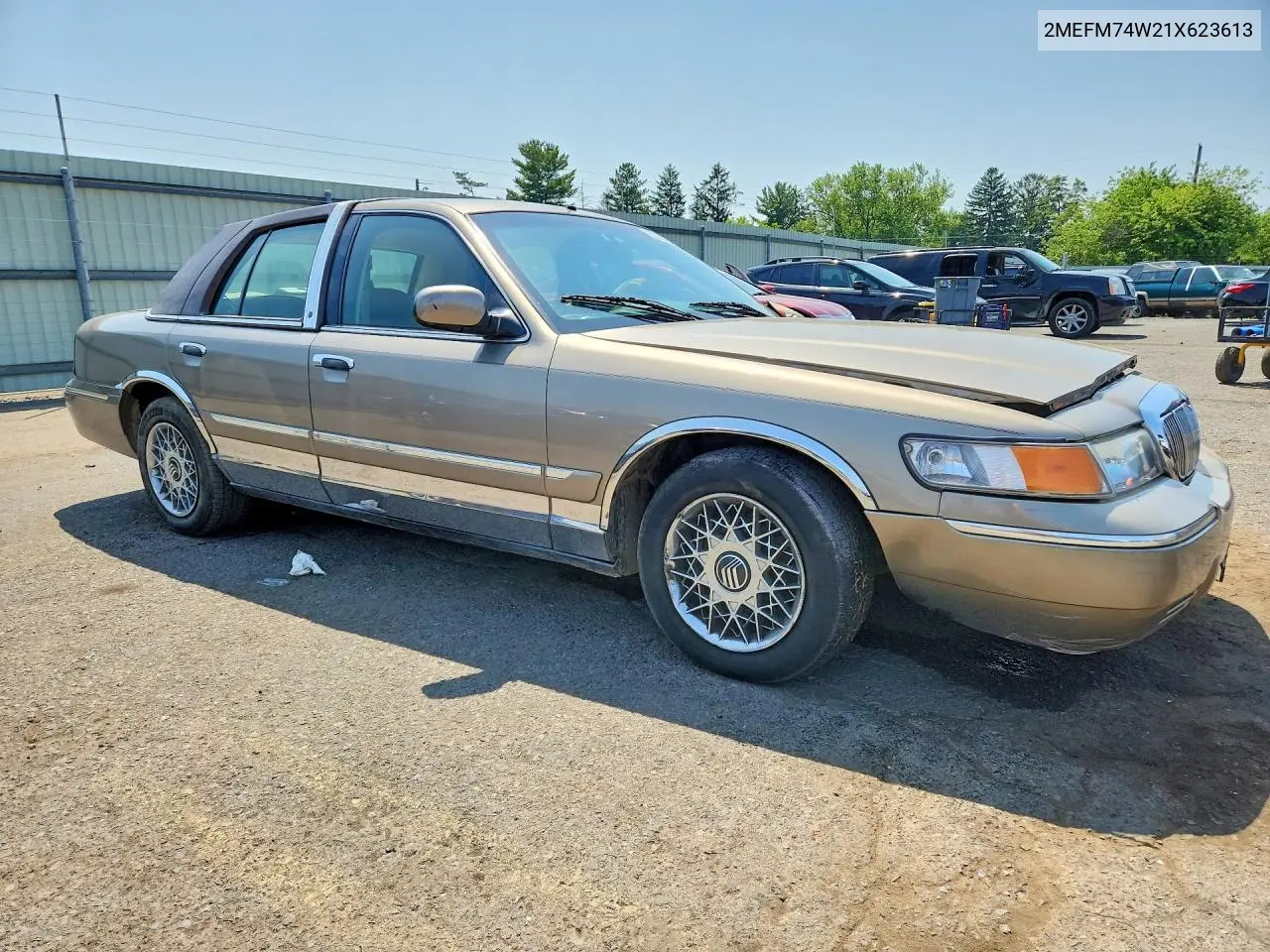 2001 Mercury Grand Marquis Gs VIN: 2MEFM74W21X623613 Lot: 59222426