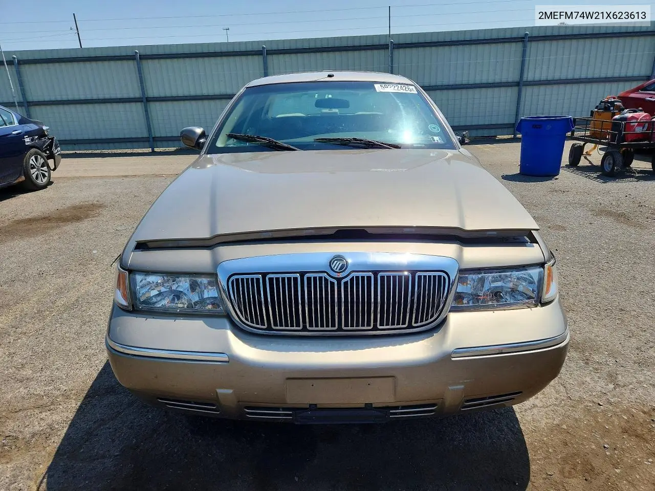 2001 Mercury Grand Marquis Gs VIN: 2MEFM74W21X623613 Lot: 59222426