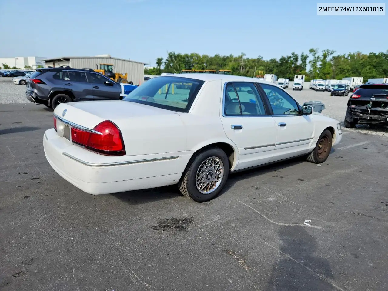 2002 Mercury Grand Marquis Gs VIN: 2MEFM74W12X601815 Lot: 60462516