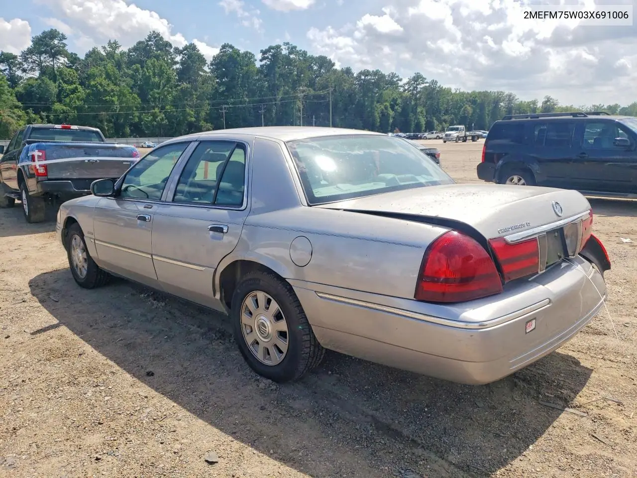 2003 Mercury Grand Marquis Ls VIN: 2MEFM75W03X691006 Lot: 57551326