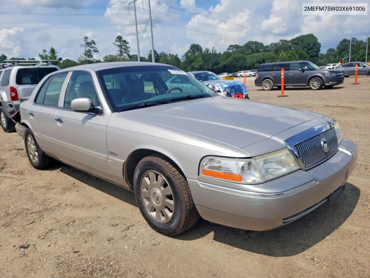 2003 Mercury Grand Marquis Ls VIN: 2MEFM75W03X691006 Lot: 57551326