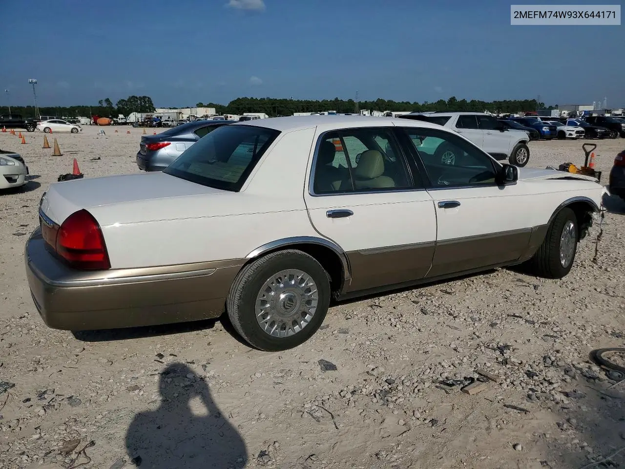 2003 Mercury Grand Marquis Gs VIN: 2MEFM74W93X644171 Lot: 58550026