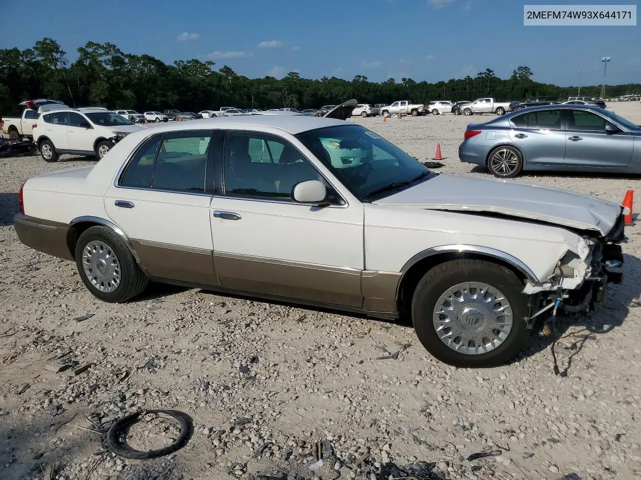 2003 Mercury Grand Marquis Gs VIN: 2MEFM74W93X644171 Lot: 58550026