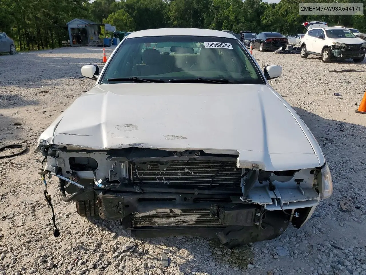 2003 Mercury Grand Marquis Gs VIN: 2MEFM74W93X644171 Lot: 58550026