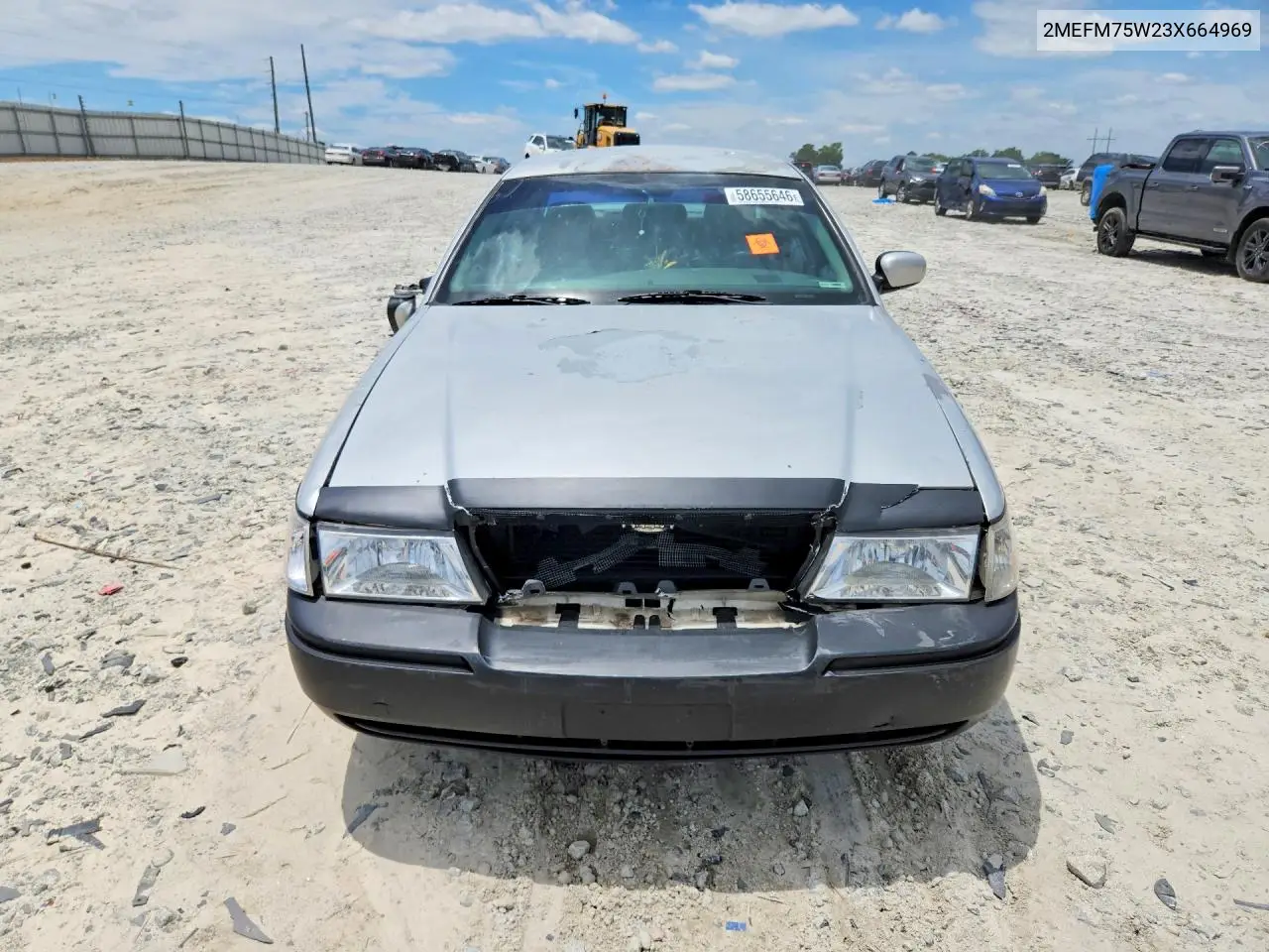2003 Mercury Grand Marquis Ls VIN: 2MEFM75W23X664969 Lot: 58655646
