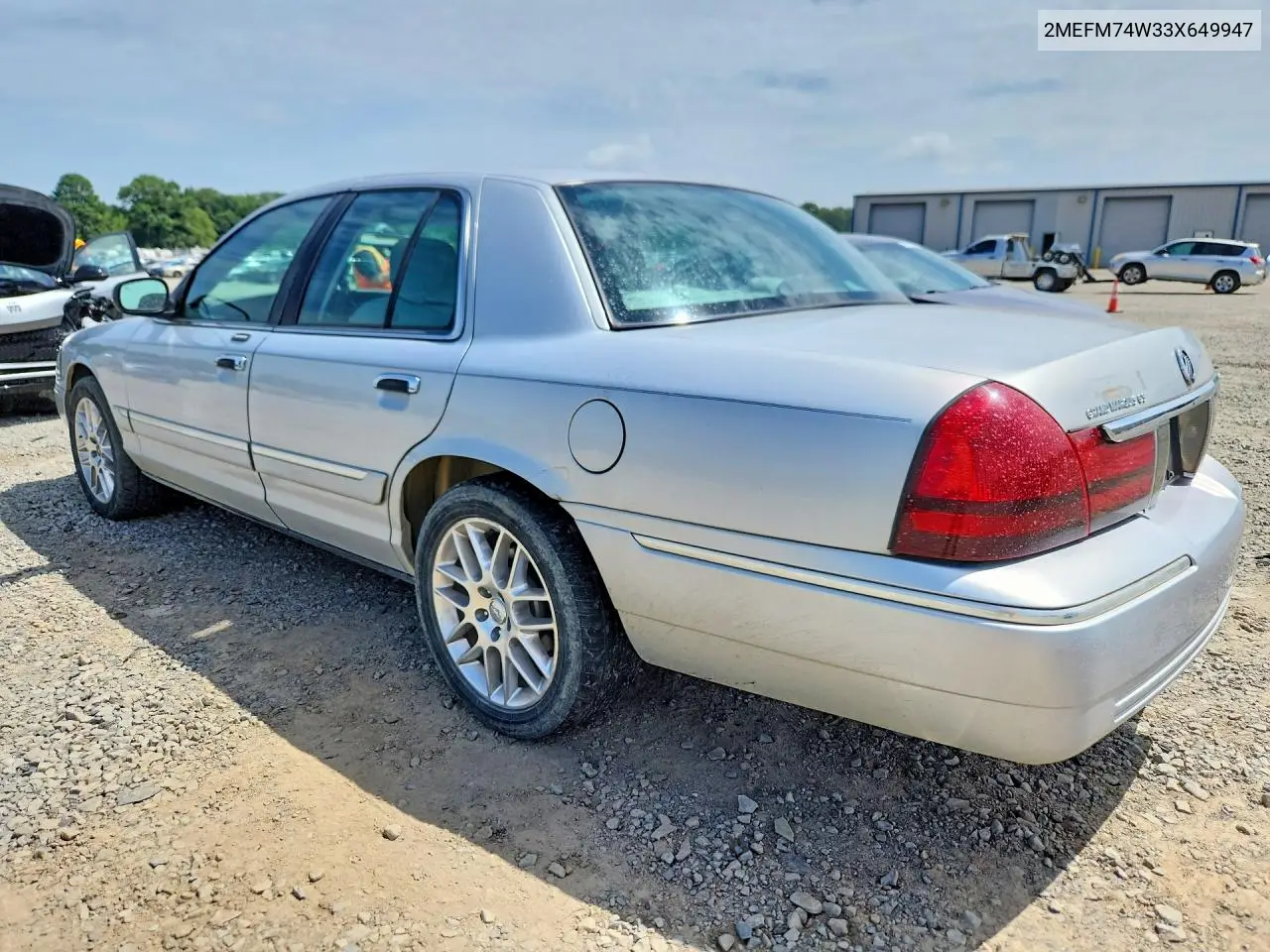 2003 Mercury Grand Marquis Gs VIN: 2MEFM74W33X649947 Lot: 61613966