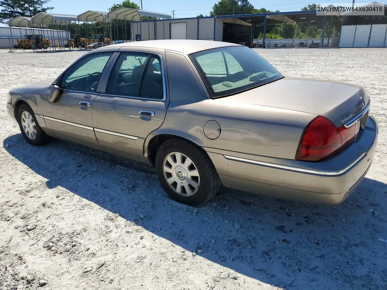 2004 Mercury Grand Marquis Ls VIN: 2MEHM75W64X630415 Lot: 50128126