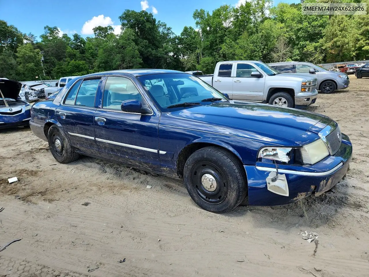 2004 Mercury Grand Marquis Gs VIN: 2MEFM74W24X623826 Lot: 55240916